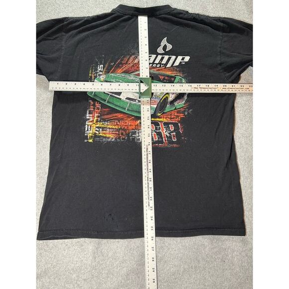 Nacsar Dale Earnhardt Jr T shirt Mens Large Big Graphic #88 Amp Energy Vtg Black - Picture 7 of 11